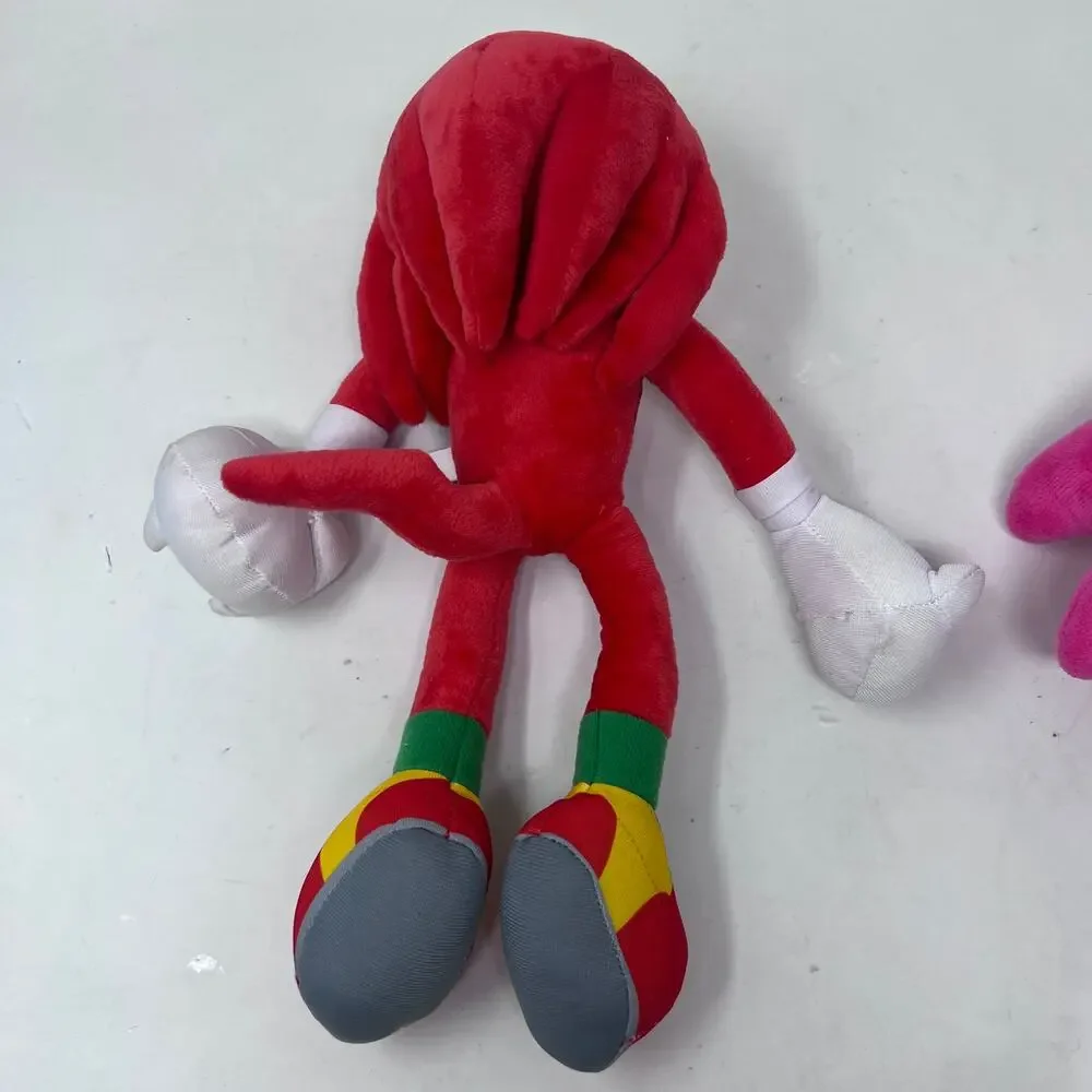 Toy Factory‎ Sonic the Hedgehog 2 Plush Lot Knuckles Amy Blue Pink Red 12